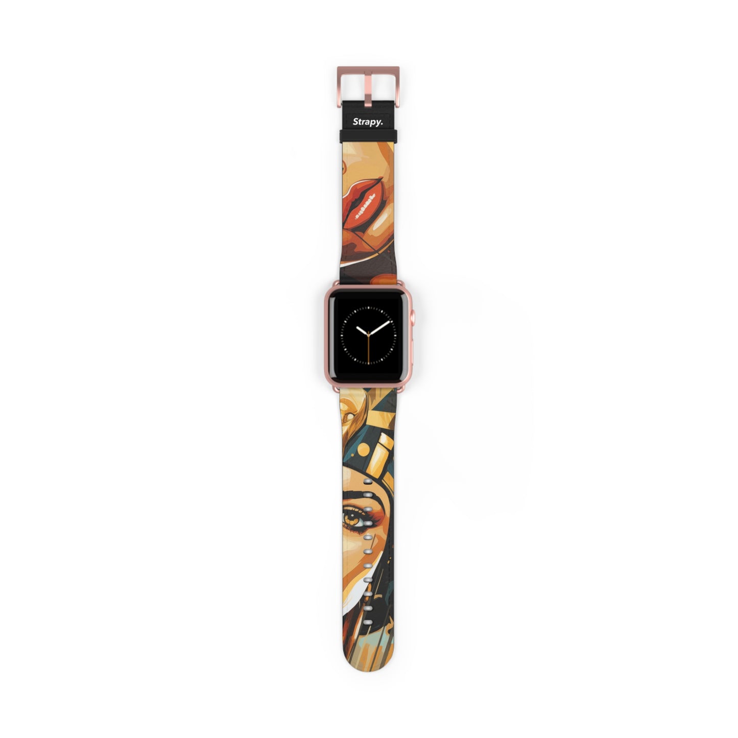 Art Pop Cleopatra - Leather Apple Watch Strap/Band