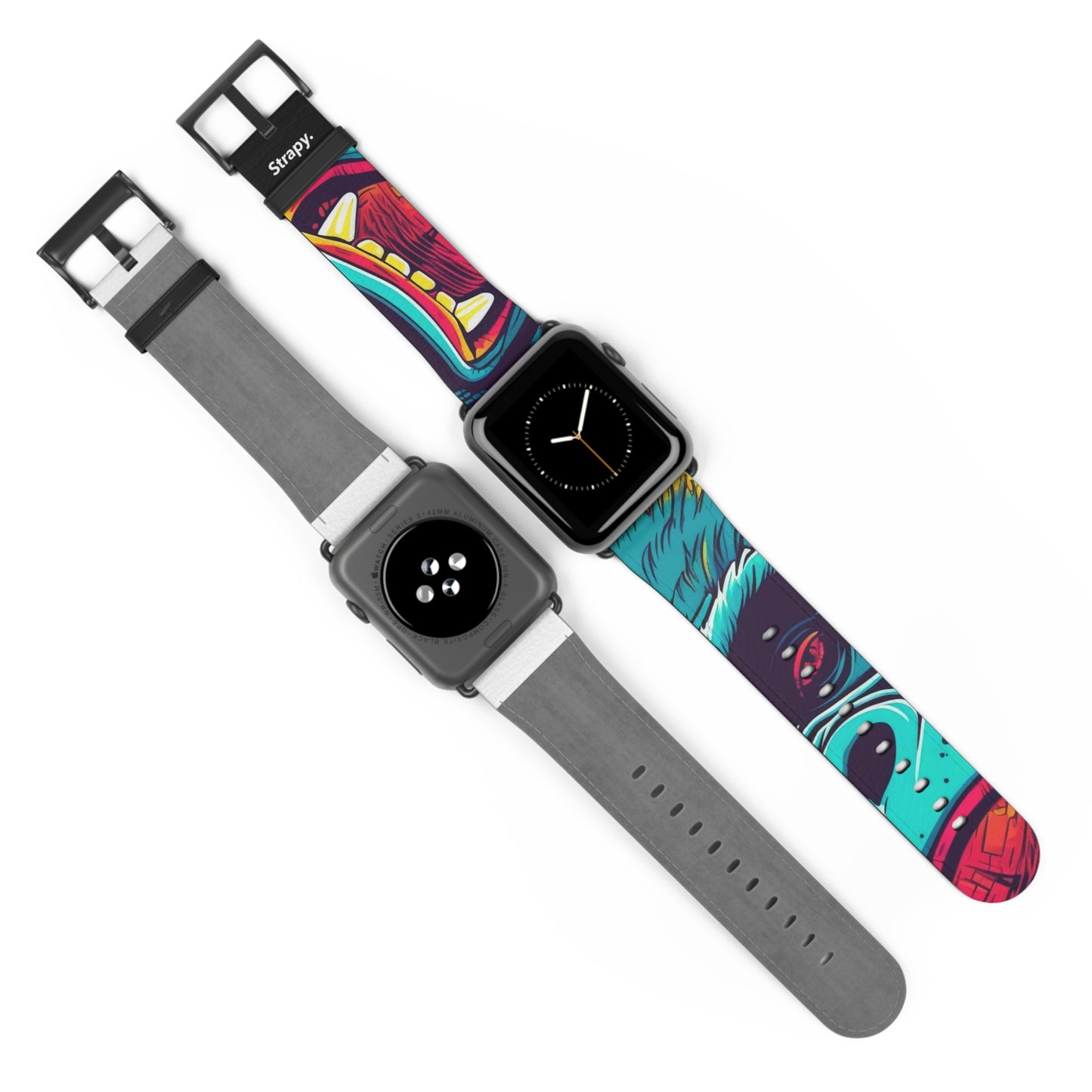 Art Pop King Kong – Apple Watch Armband/Band aus Leder