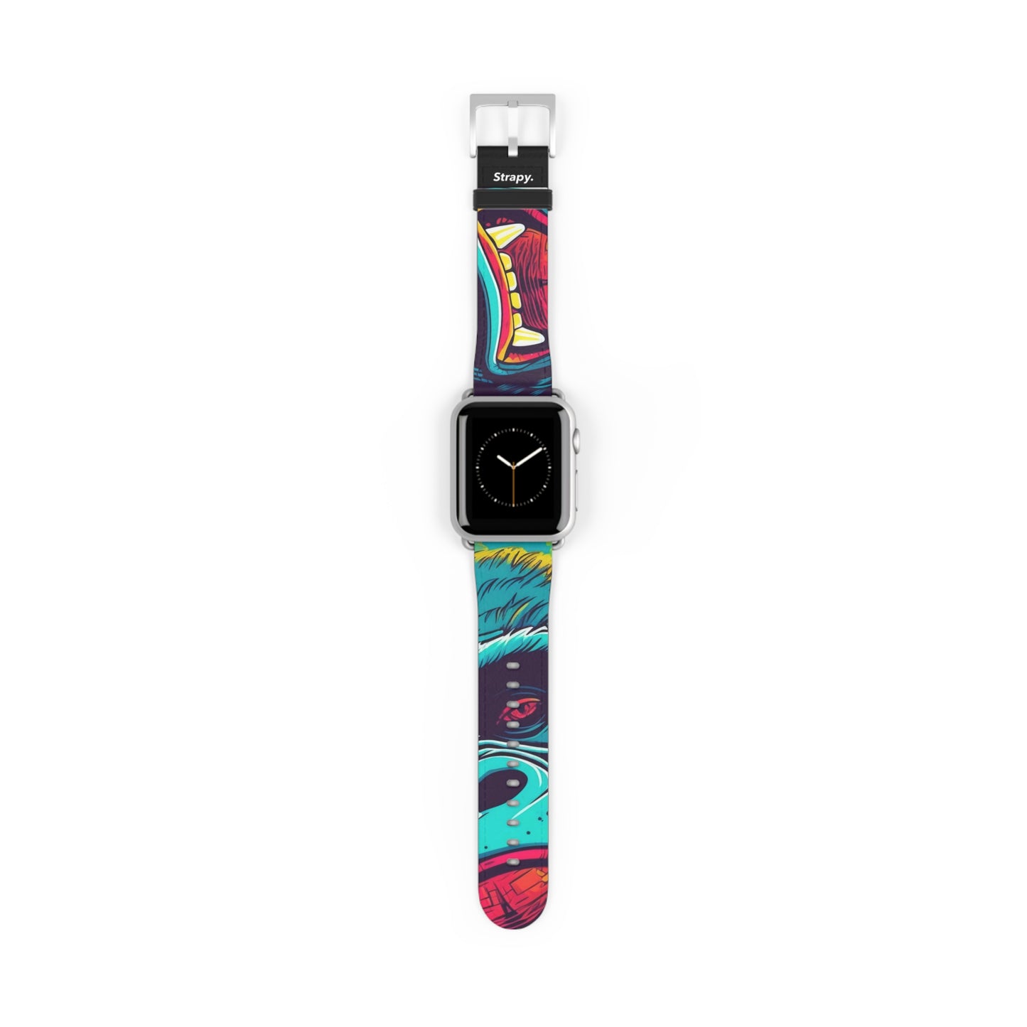 Art Pop King Kong - Bracelet/Bande Apple Watch en cuir