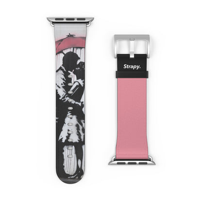 Stencil Eternal Love Leather Apple Watch Band