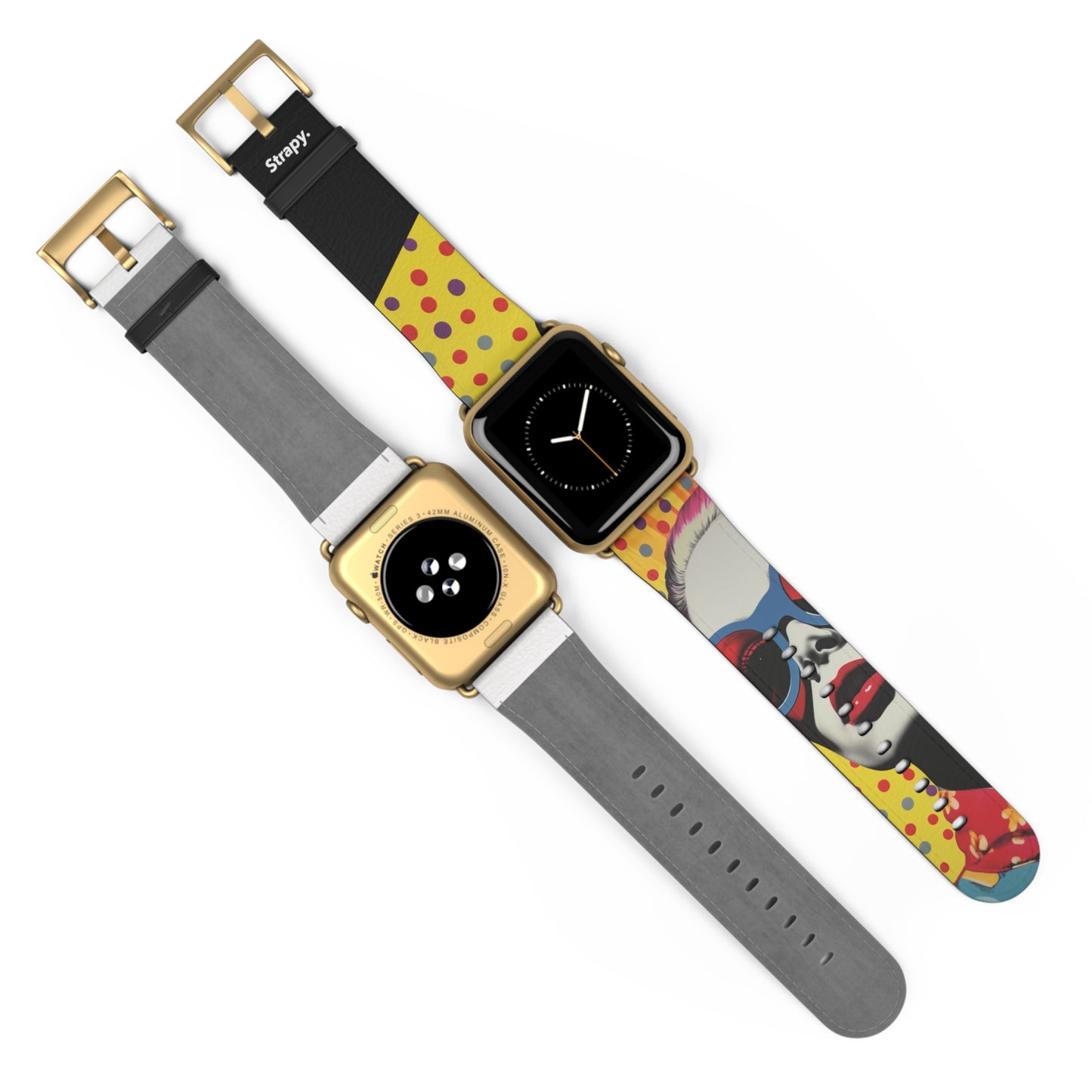 Vintage Art Pop Fashionista - Apple Watch Armband/Band aus Leder