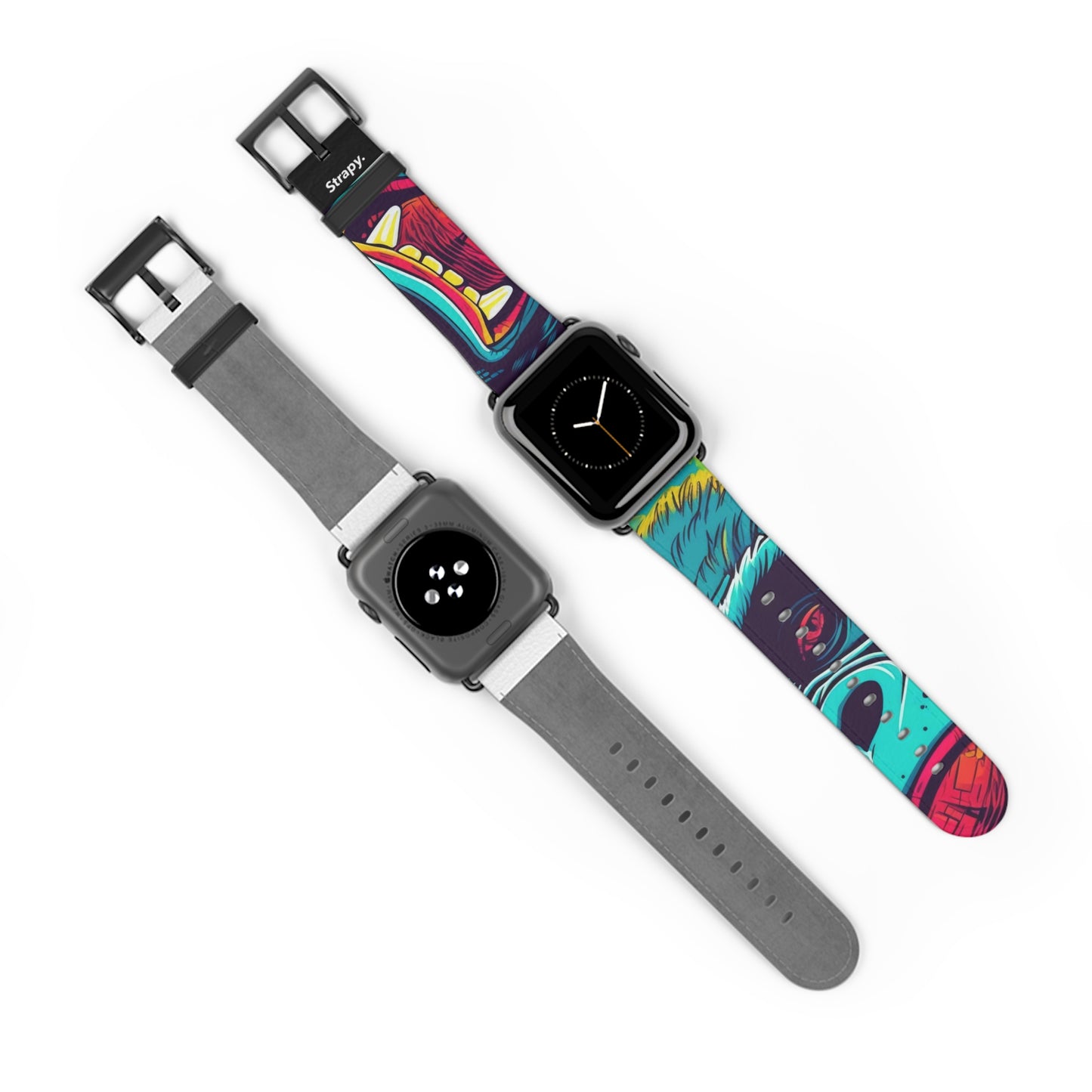 Art Pop King Kong – Apple Watch Armband/Band aus Leder