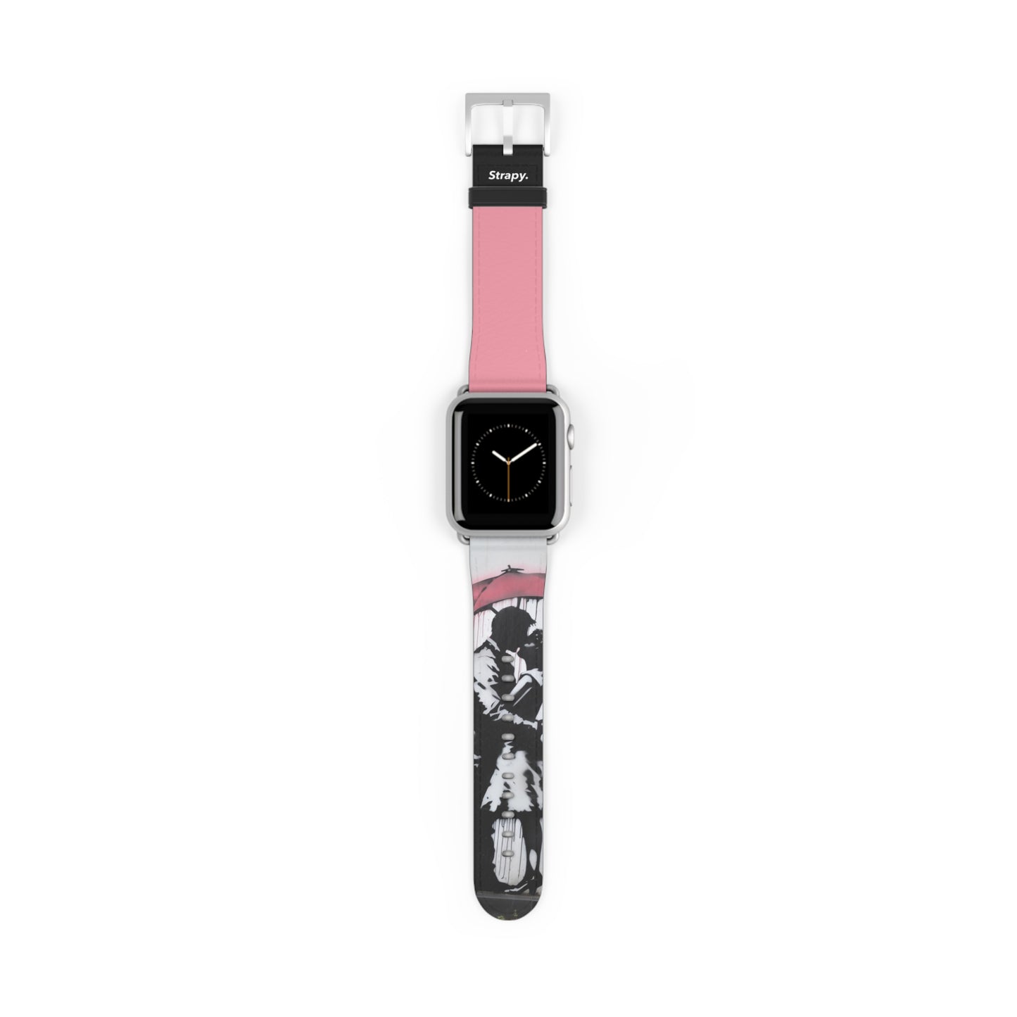 Pochoir Amour éternel - Bracelet/Bande Apple Watch en cuir