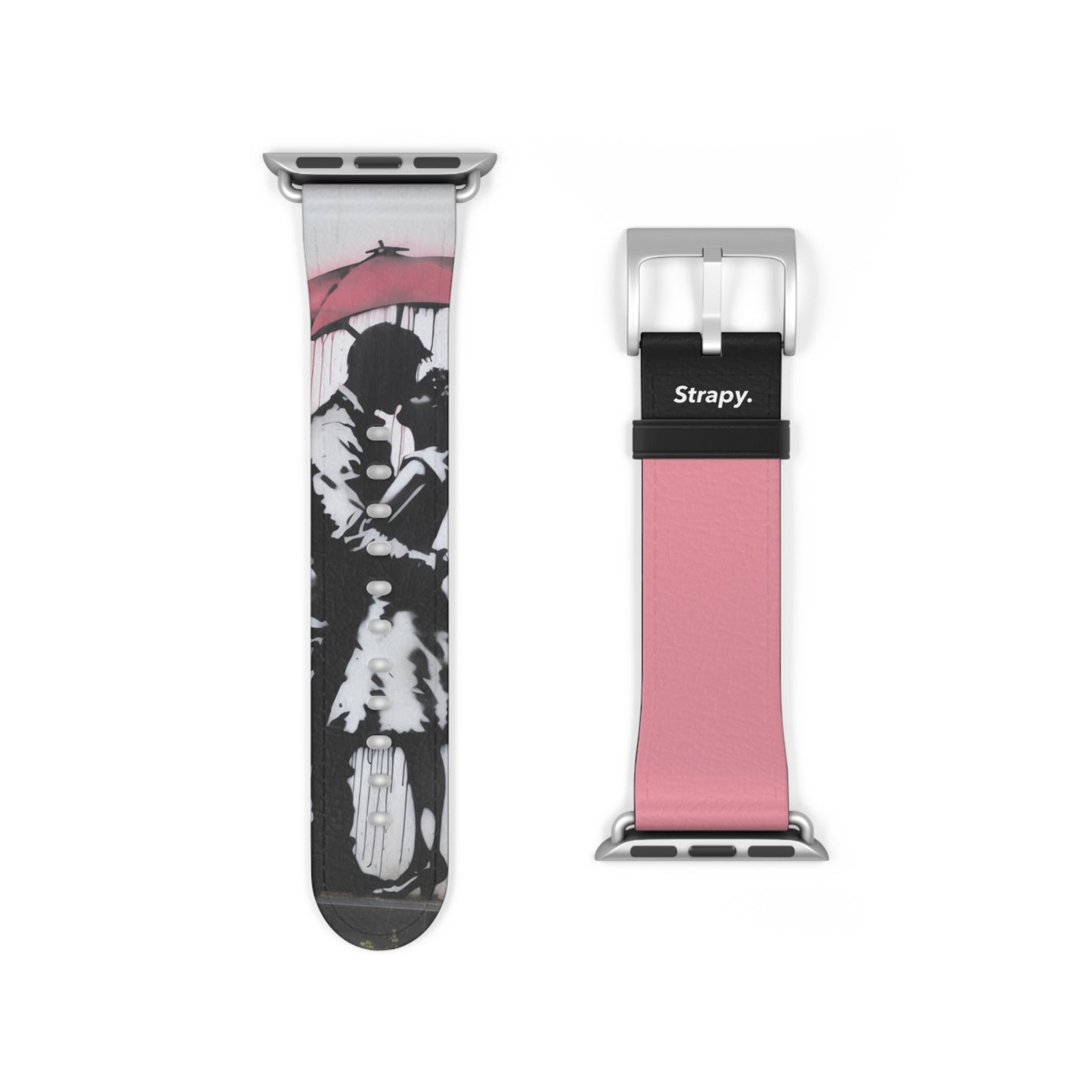 Stencil Eternal Love Leather Apple Watch Band