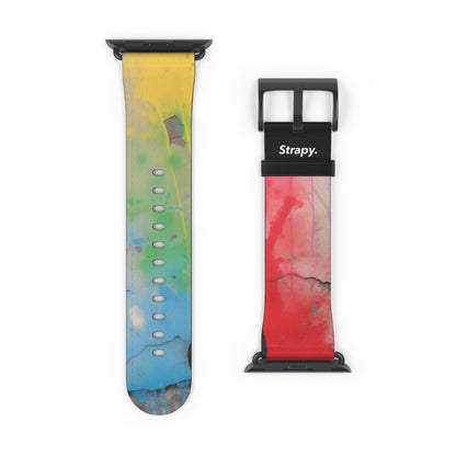 Stencil Love is Love Pride - Leather Apple Watch Strap/Band