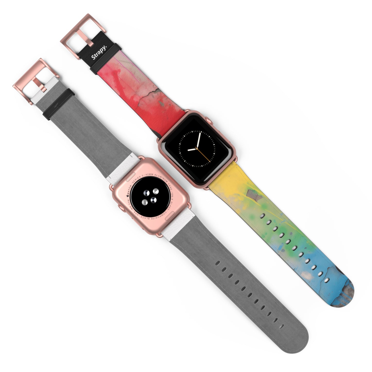 Pochoir Love is Love Pride - Bracelet/Bande Apple Watch en cuir