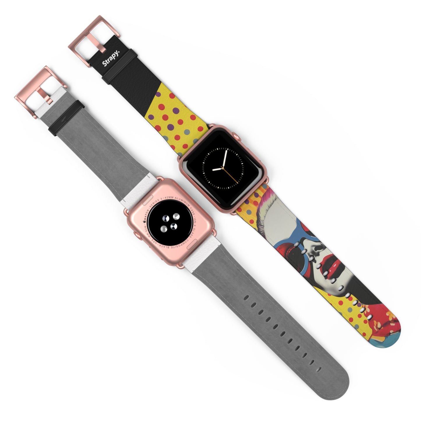 Vintage Art Pop Fashionista Leather Apple Watch Band