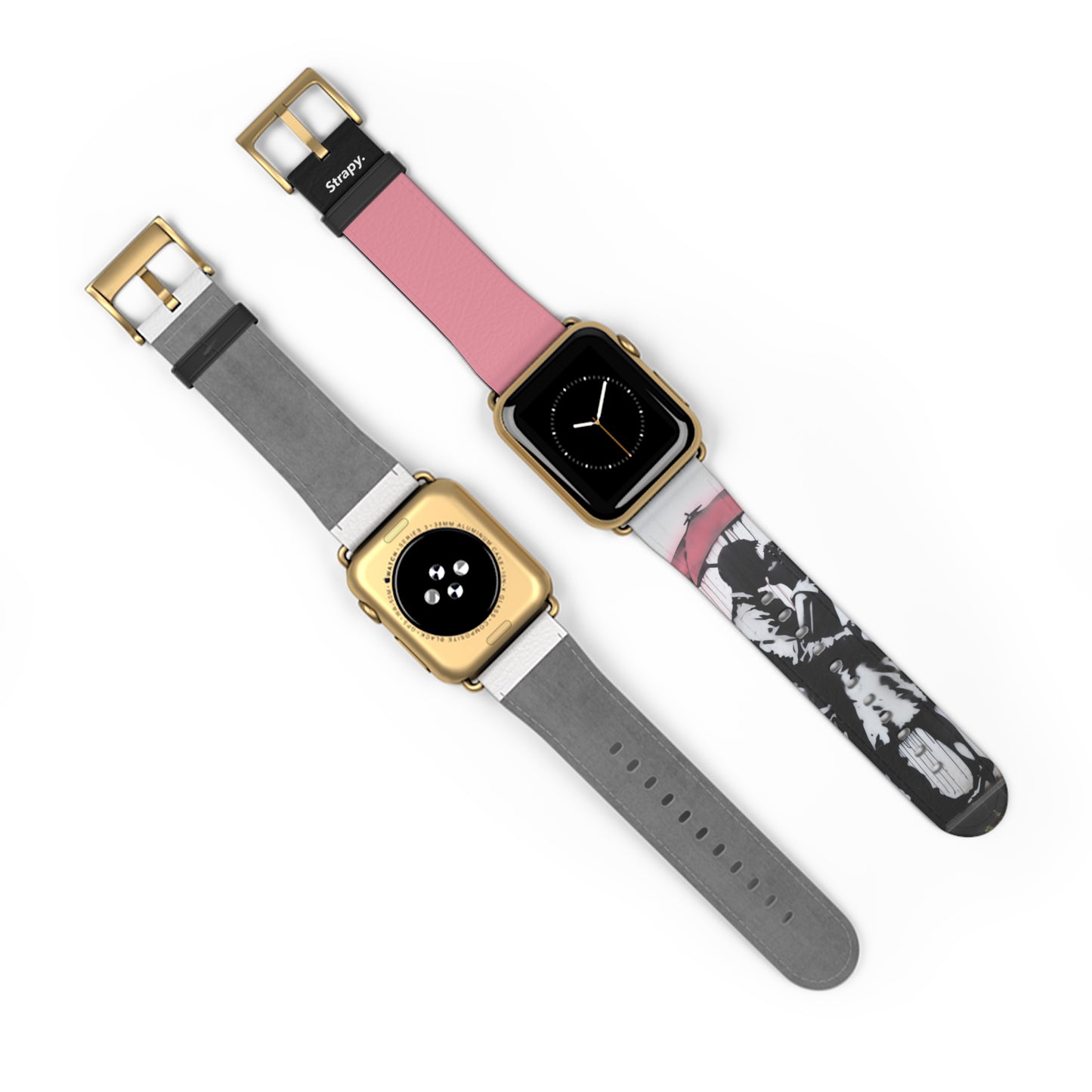 Stencil Eternal Love Leather Apple Watch Band