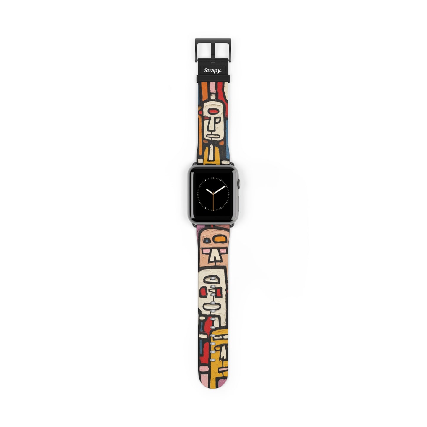 Abstract Debuffet Homage People - Leather Apple Watch Strap/Band