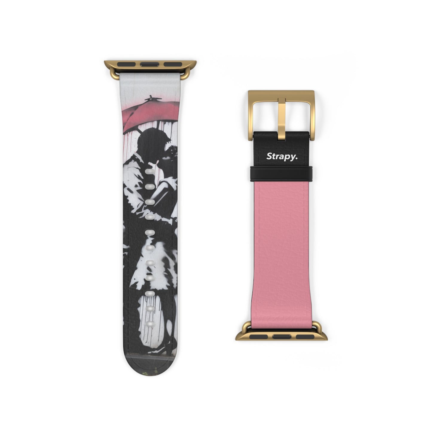 Stencil Eternal Love Leather Apple Watch Band