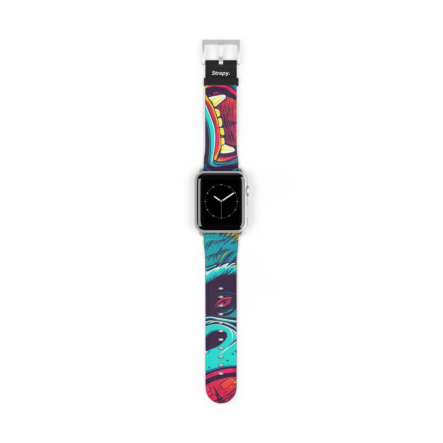 Art Pop King Kong - Bracelet/Bande Apple Watch en cuir