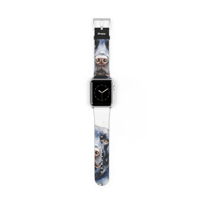 Aquarela Labrador Love - Bracelet/Bande Apple Watch en cuir