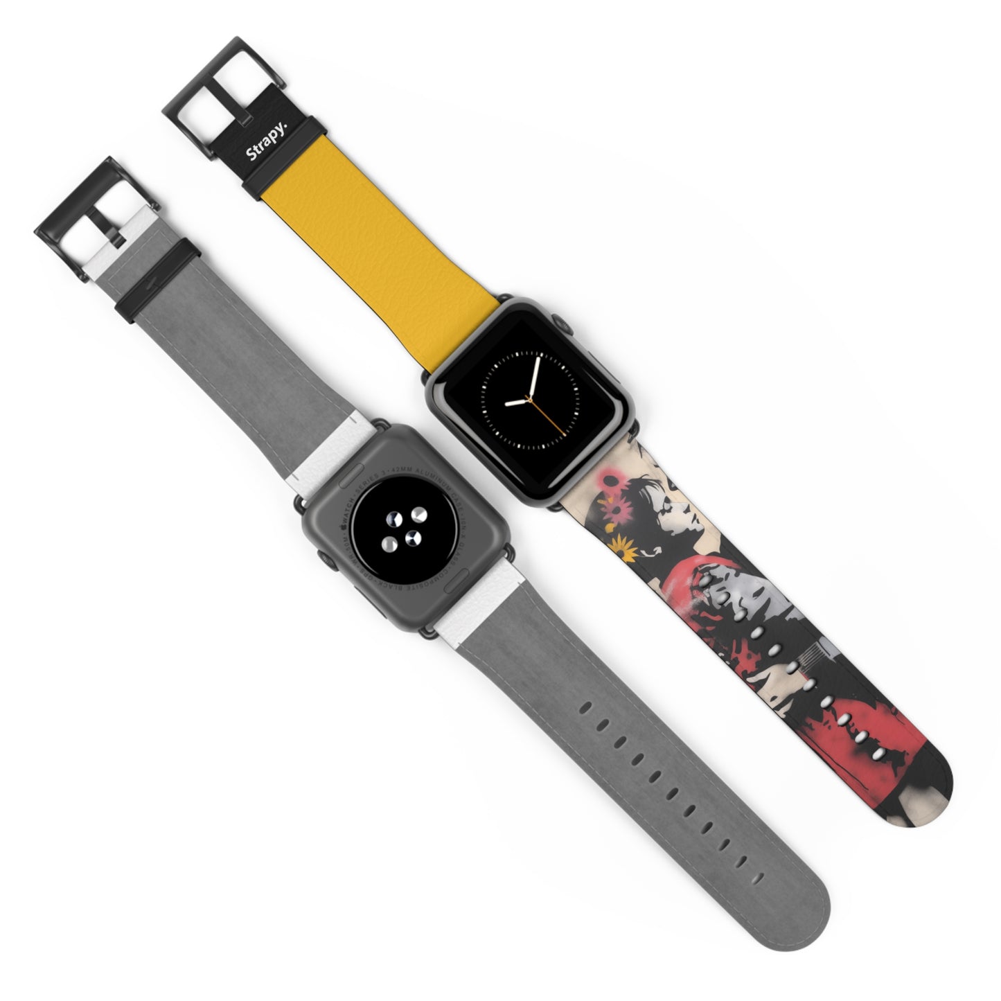 Stencil Daughter Love - Leather Apple Watch Strap/Band