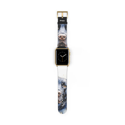 Aquarela Labrador Love – Apple Watch Armband/Band aus Leder