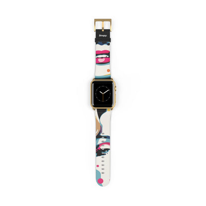 Art Pop Marilyn Monroe – Apple Watch Armband/Band aus Leder