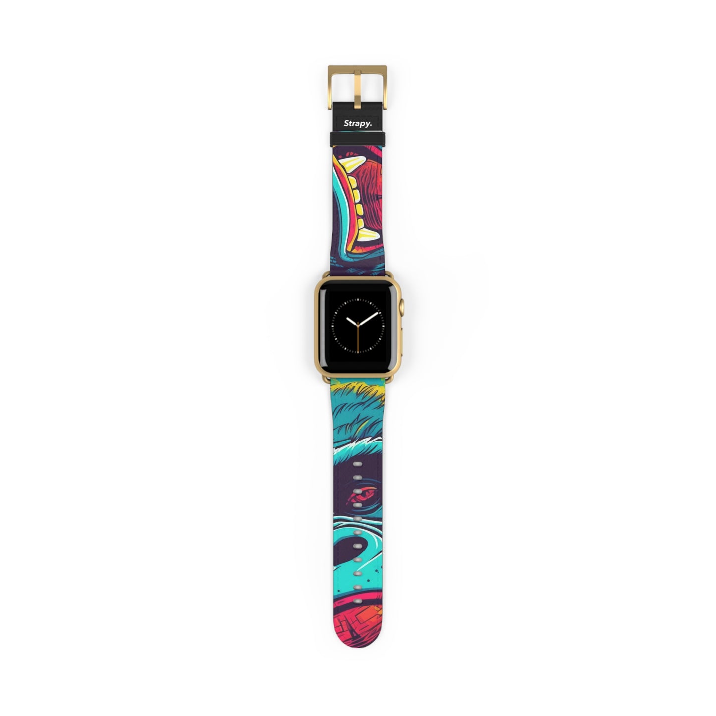 Art Pop King Kong – Apple Watch Armband/Band aus Leder