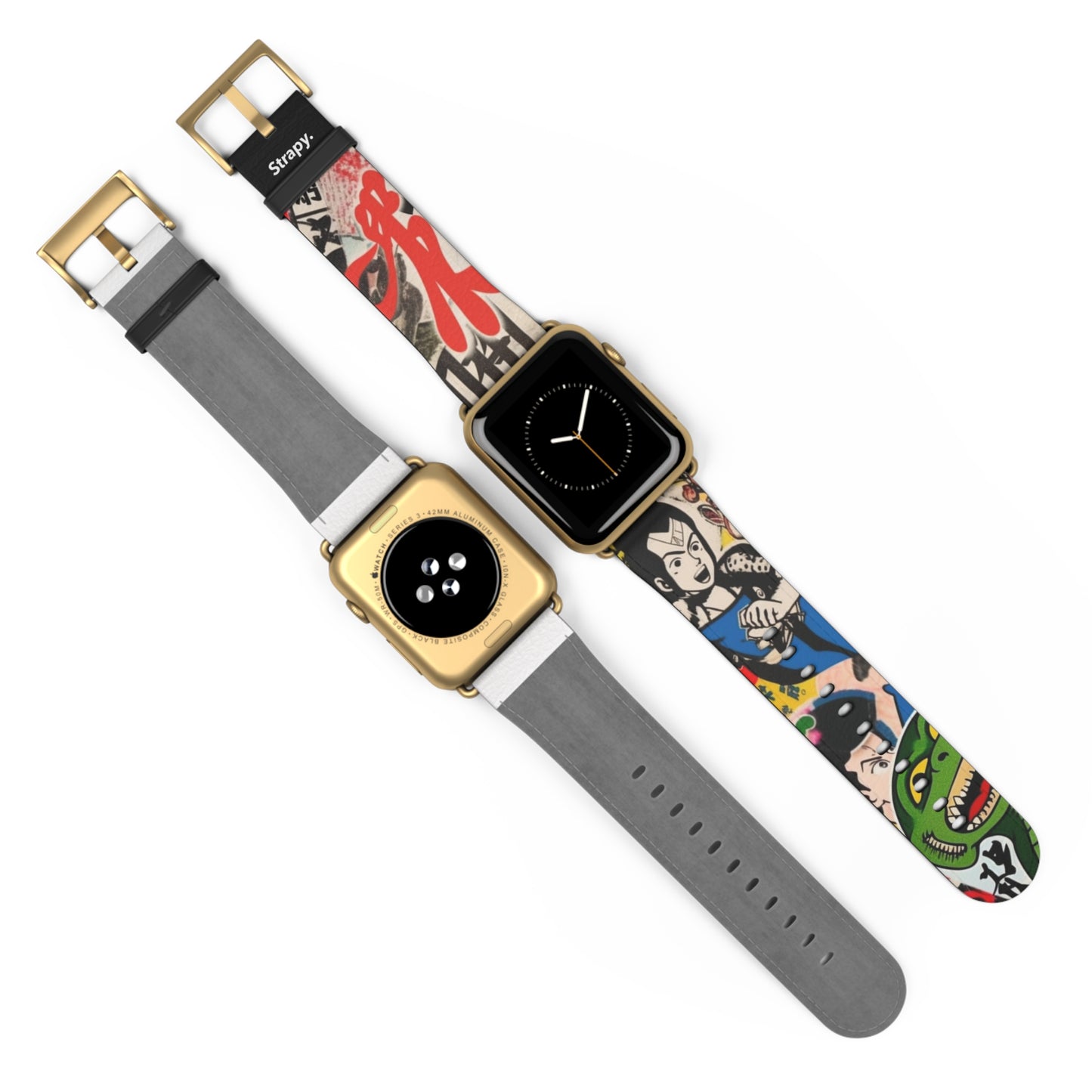 Art Pop Japanese Cartoon TV - Leather Apple Watch Strap/Band