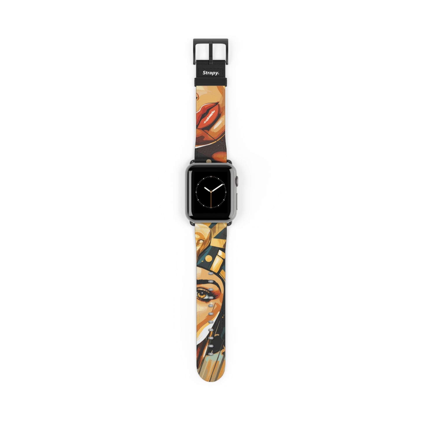 Art Pop Cleopatra - Leather Apple Watch Strap/Band