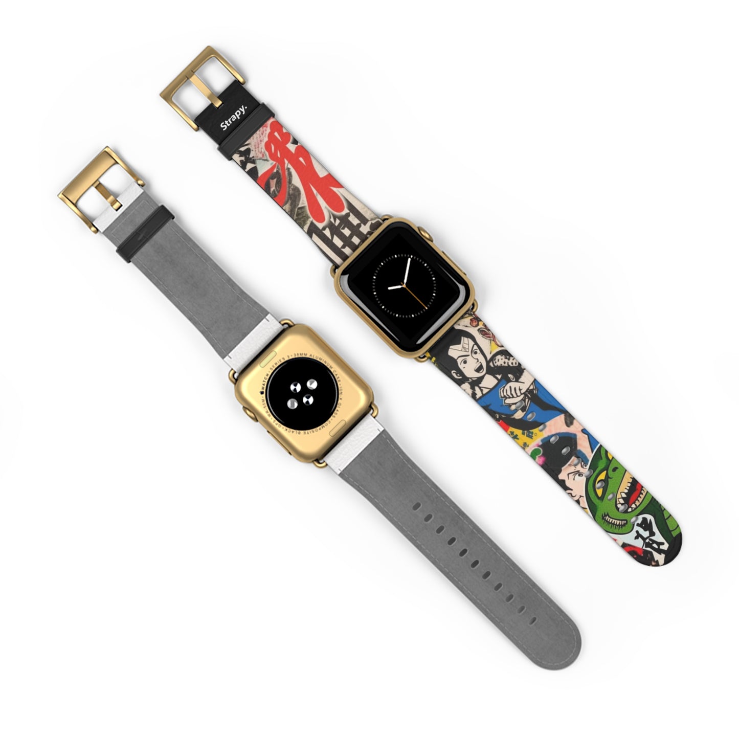 Art Pop Japanese Cartoon TV - Leather Apple Watch Strap/Band