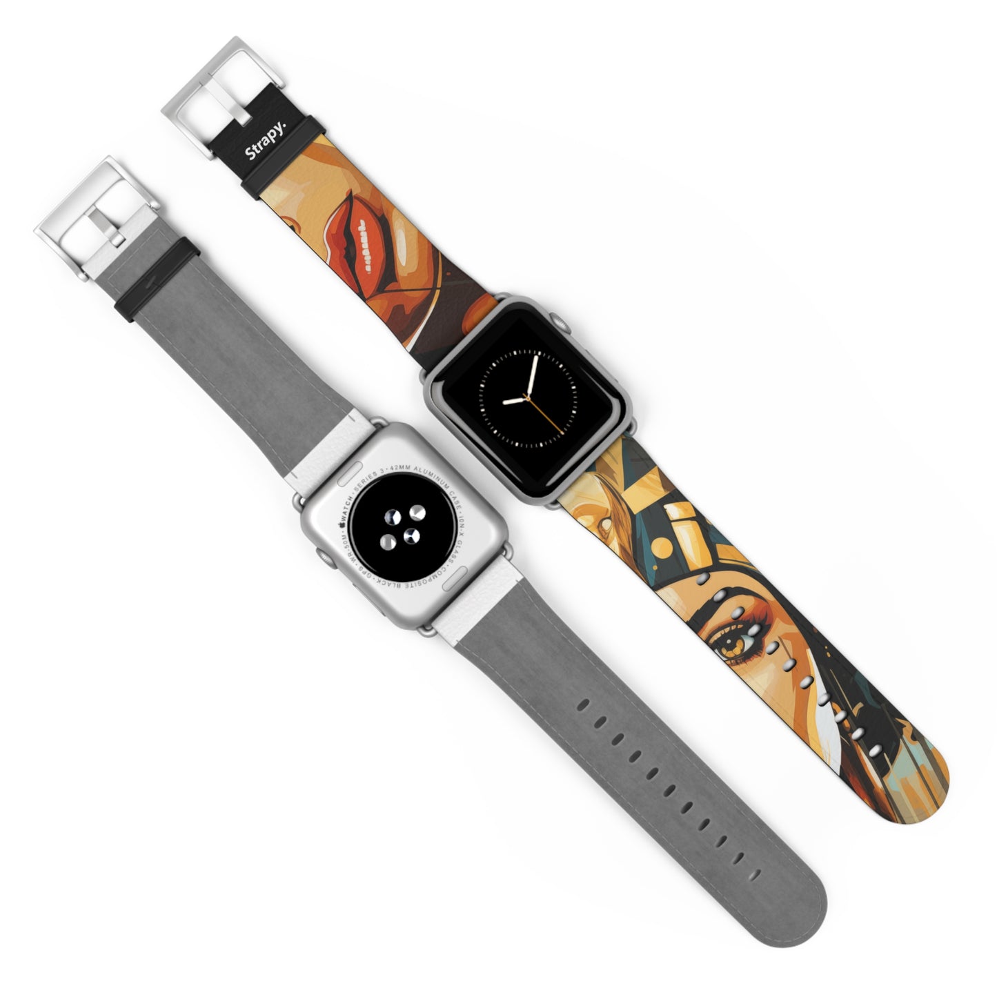 Art Pop Cleopatra - Apple Watch Armband/Band aus Leder