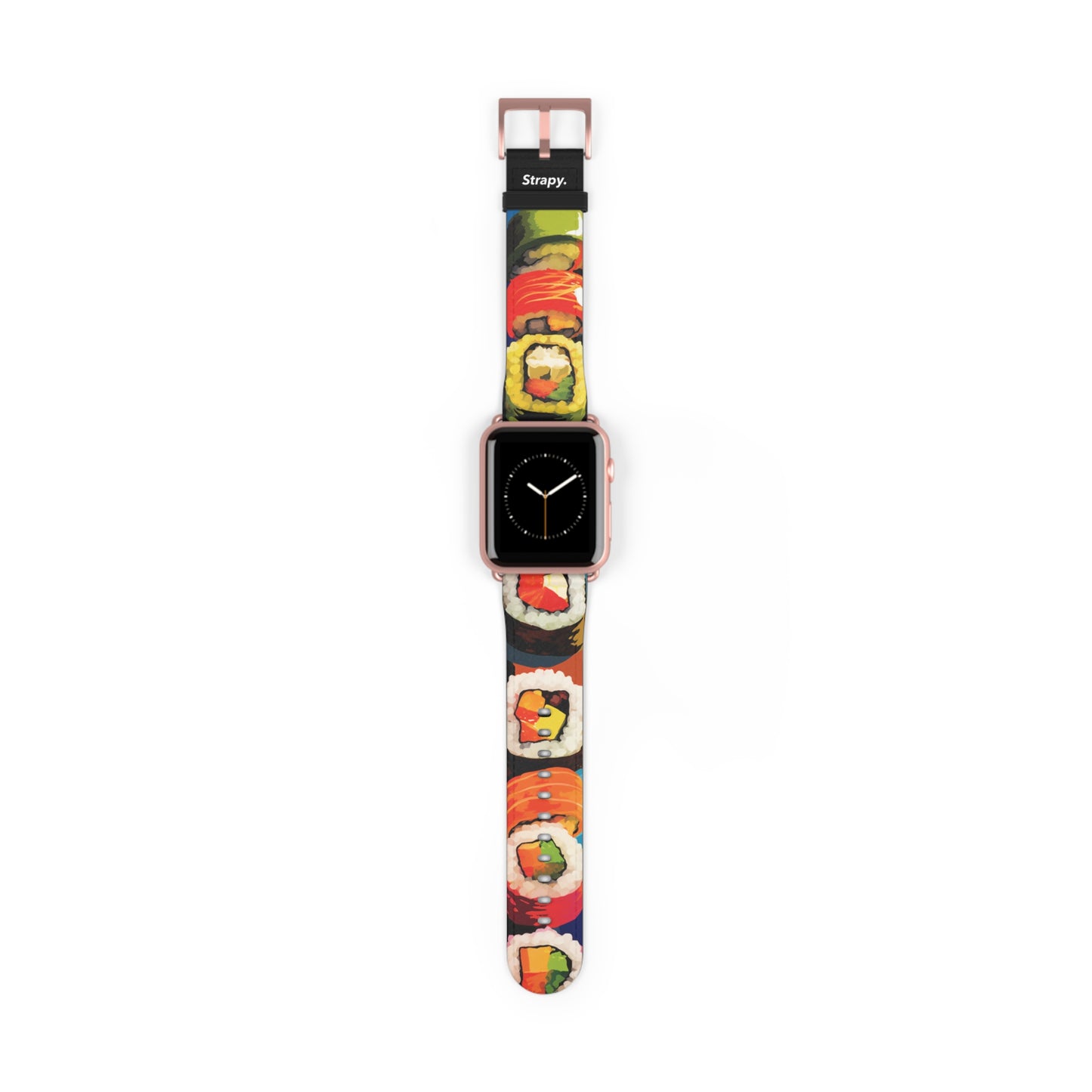 Comic Art Pop I Love Sushi Muster – Apple Watch Armband/Band aus Leder