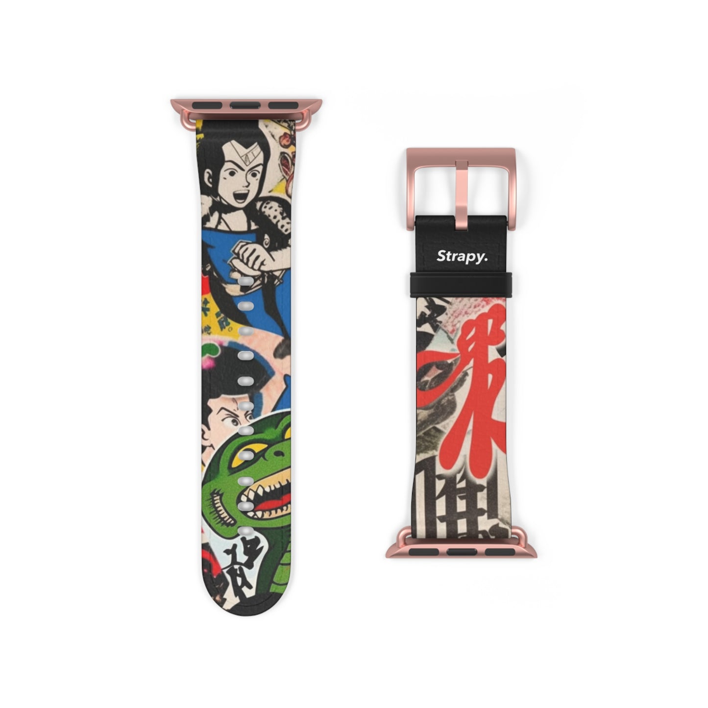 Art Pop Japanese Cartoon TV - Leather Apple Watch Strap/Band