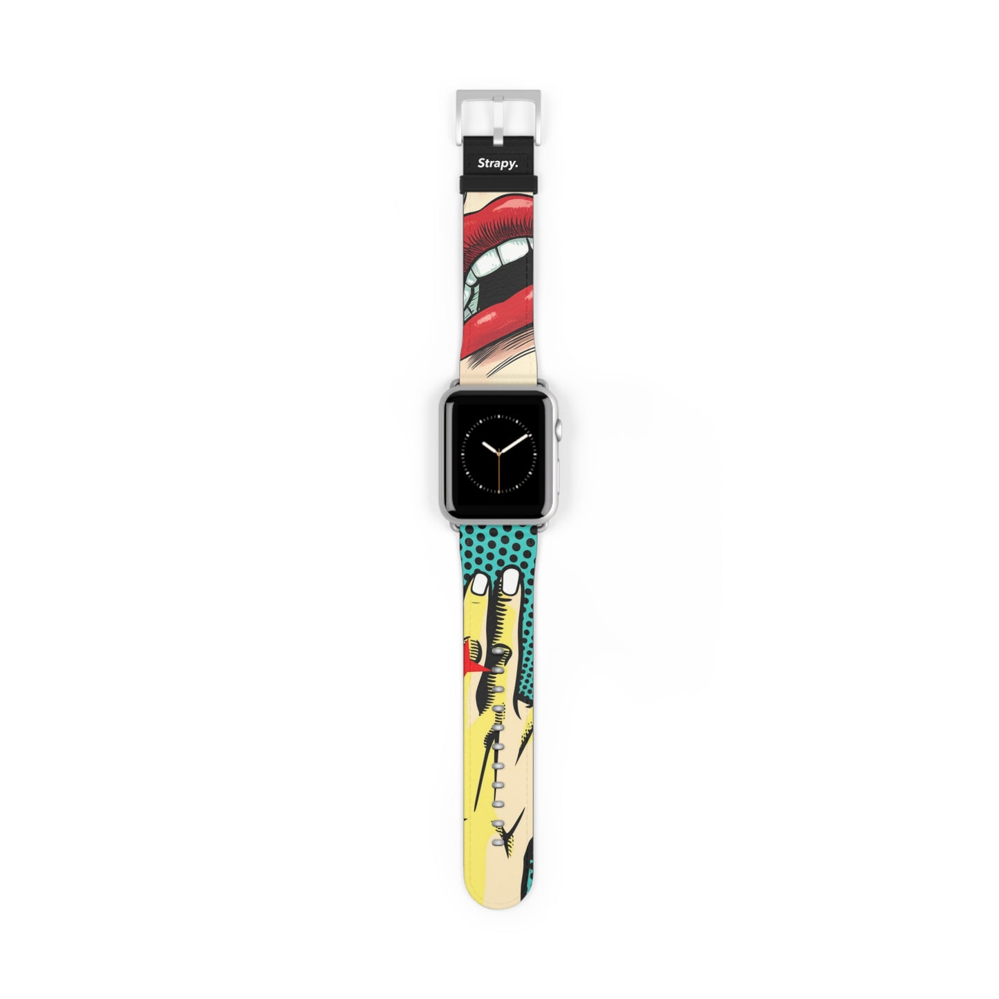 Art Pop Naughty - Leather Apple Watch Strap/Band