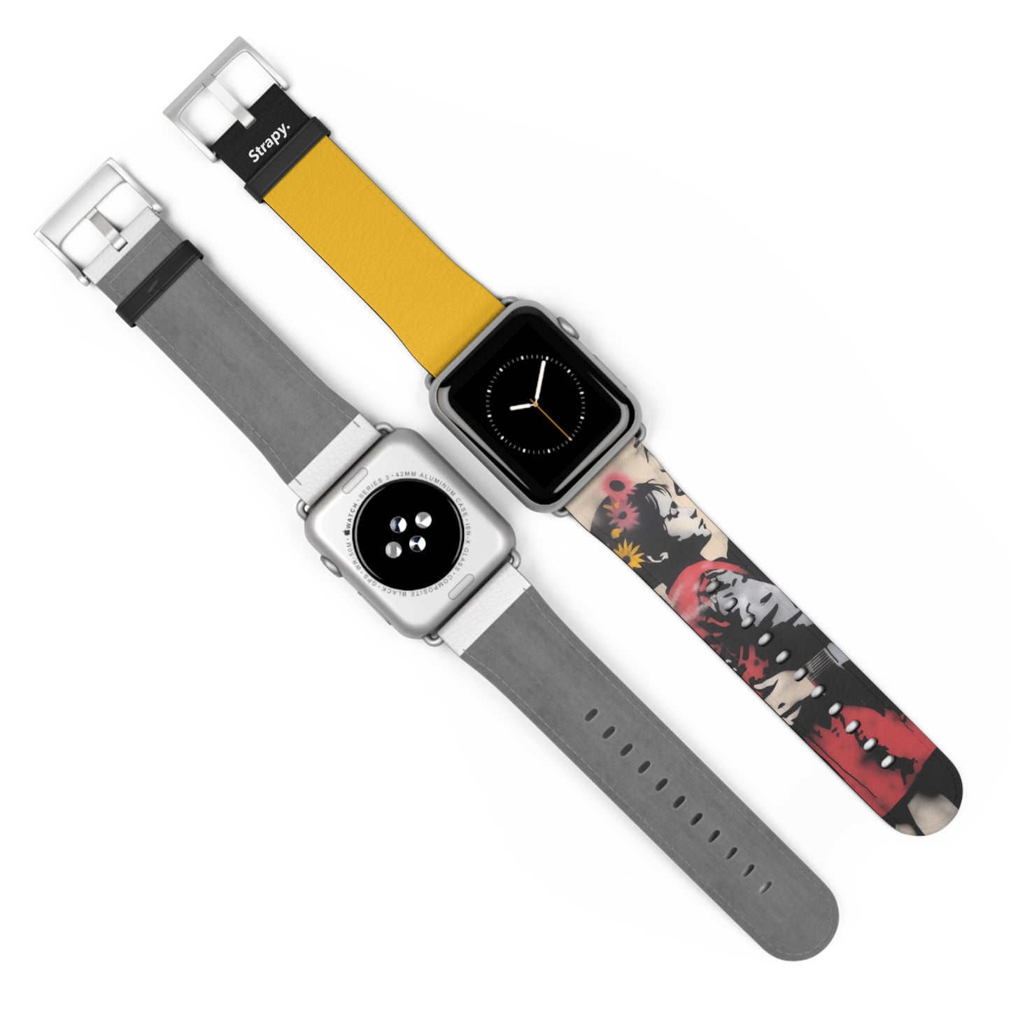 Stencil Daughter Love - Leather Apple Watch Strap/Band