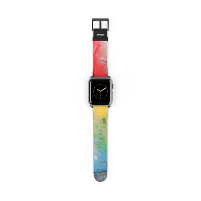 Pochoir Love is Love Pride - Bracelet/Bande Apple Watch en cuir