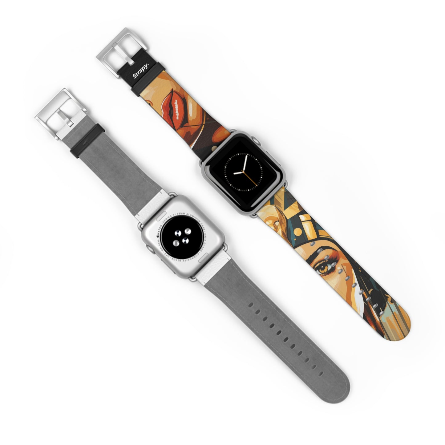 Art Pop Cleopatra - Leather Apple Watch Strap/Band