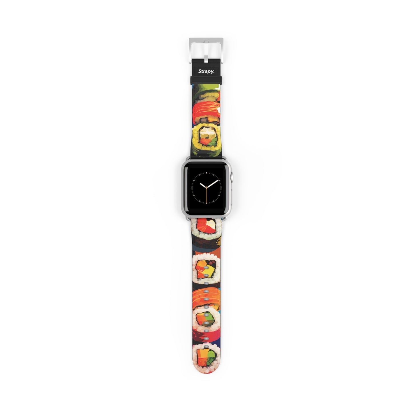 Comic Art Pop I Love Sushi Muster – Apple Watch Armband/Band aus Leder