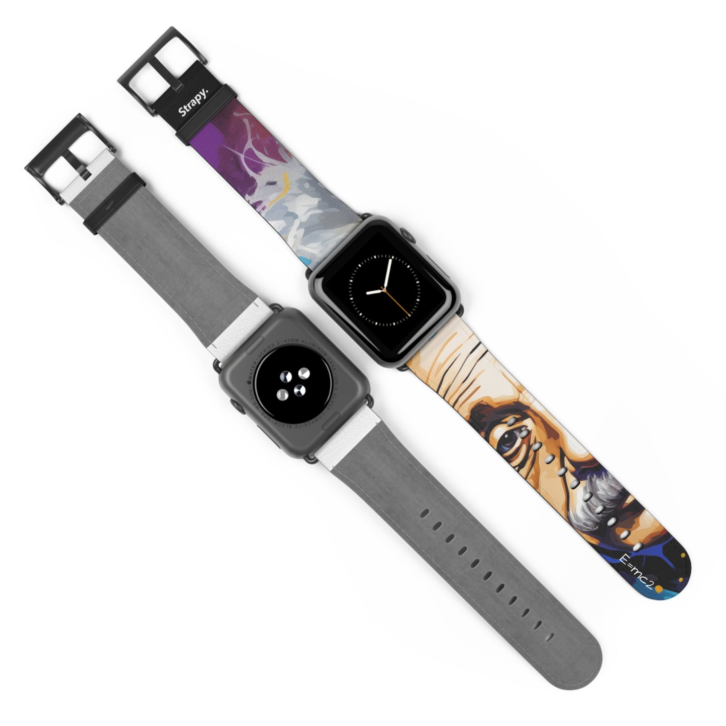 Art Pop Albert Einstein – Apple Watch Armband/Band aus Leder