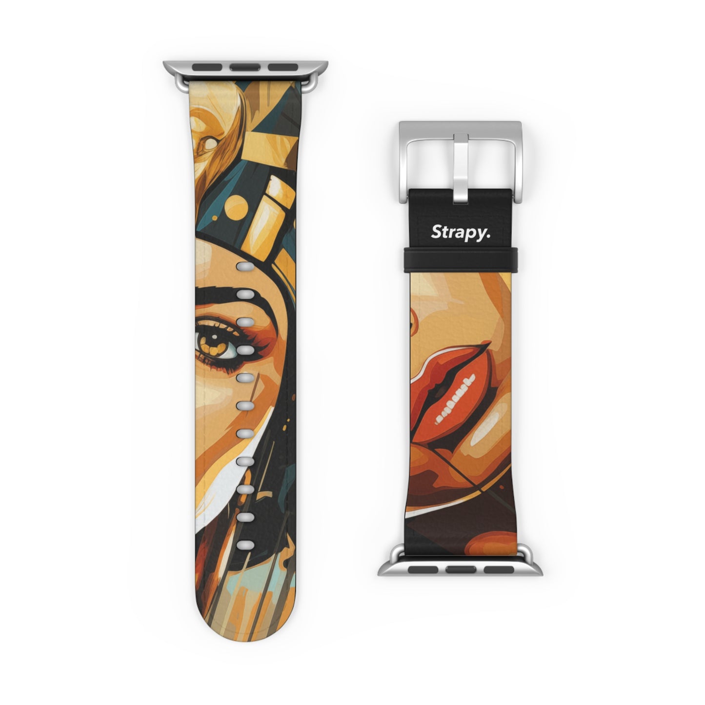 Art Pop Cleopatra - Apple Watch Armband/Band aus Leder