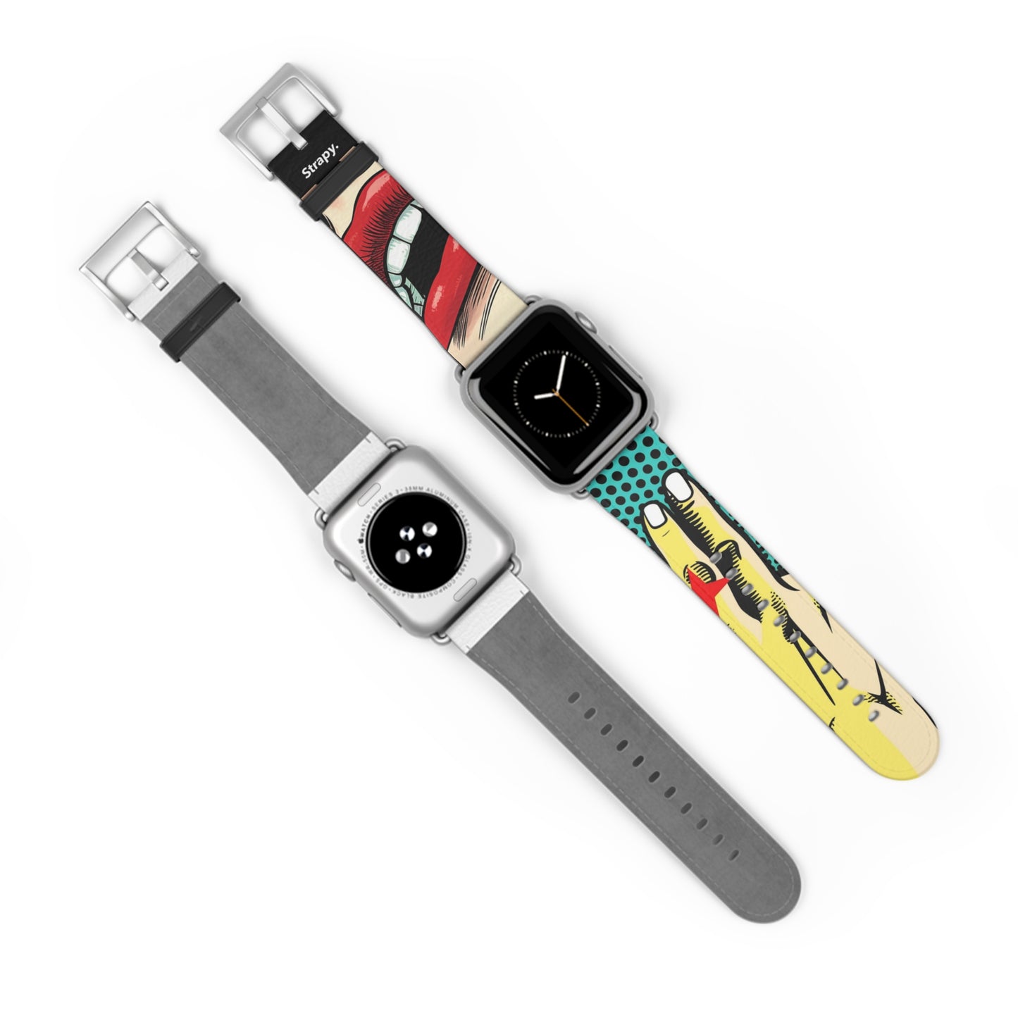 Art Pop Naughty - Bracelet/Bande Apple Watch en cuir