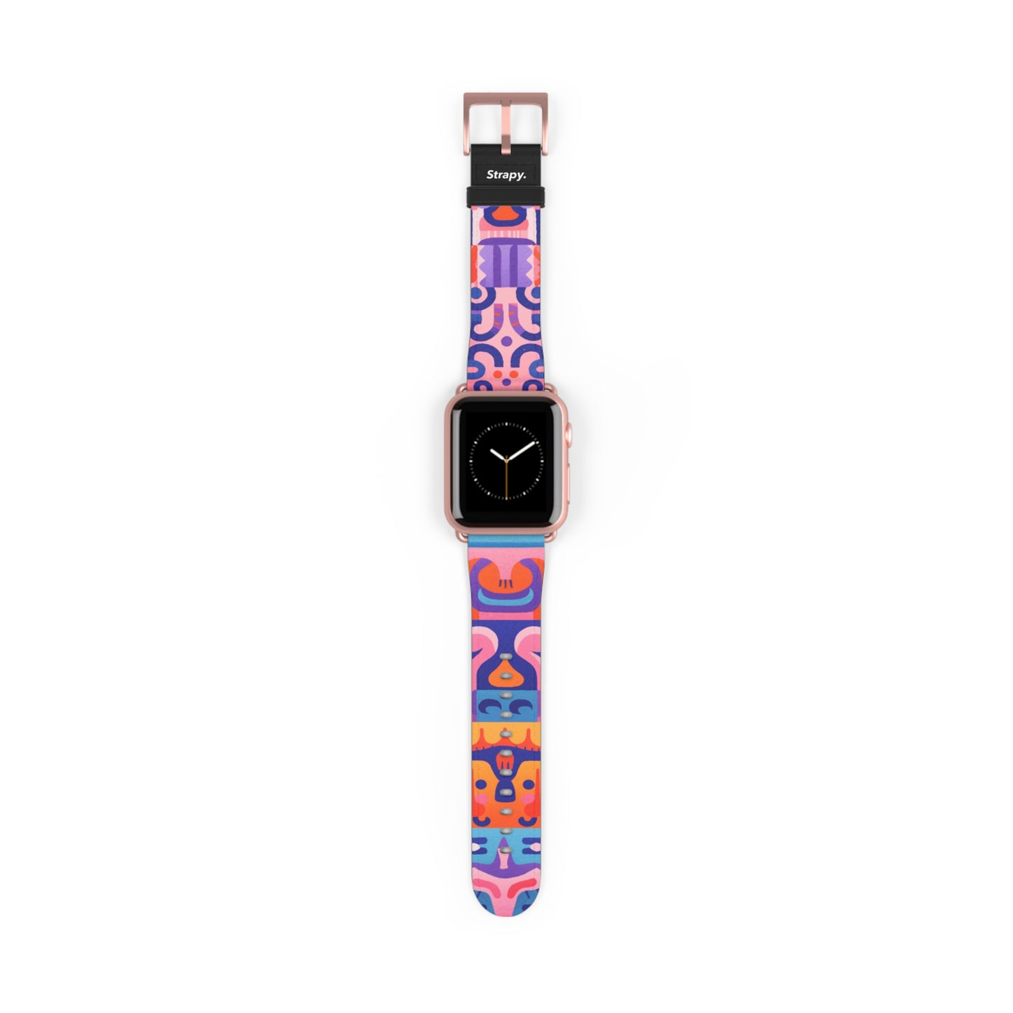 Motif de créatures pop d'art abstrait - Bracelet/Bande Apple Watch en cuir