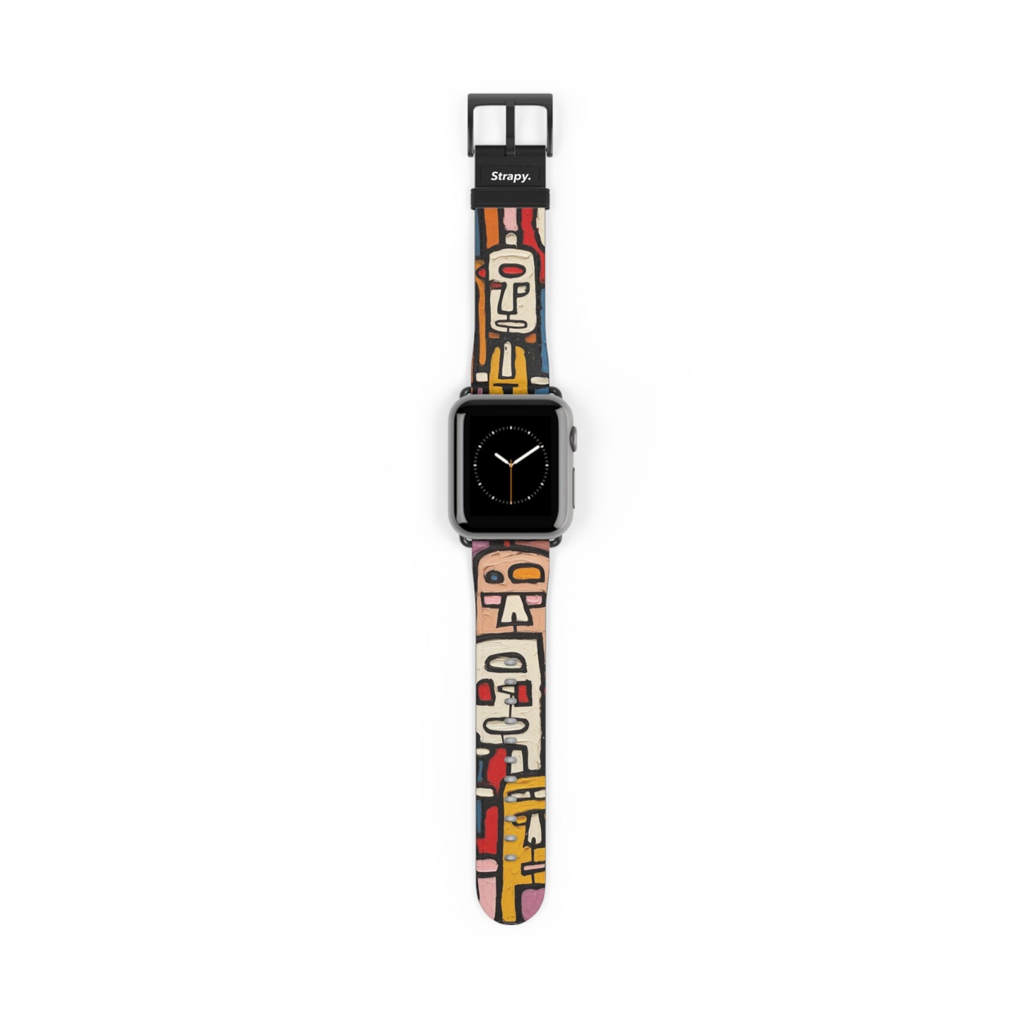 Abstract Debuffet Homage People - Leather Apple Watch Strap/Band