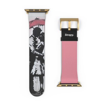 Stencil Eternal Love Leather Apple Watch Band