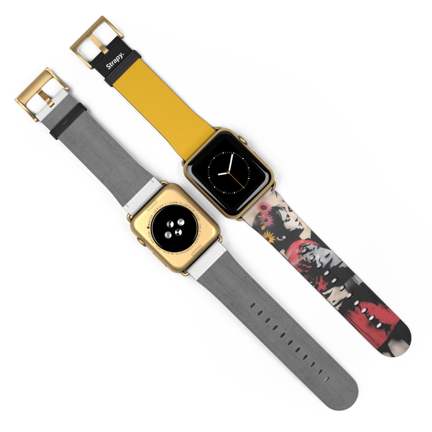 Stencil Daughter Love - Leather Apple Watch Strap/Band