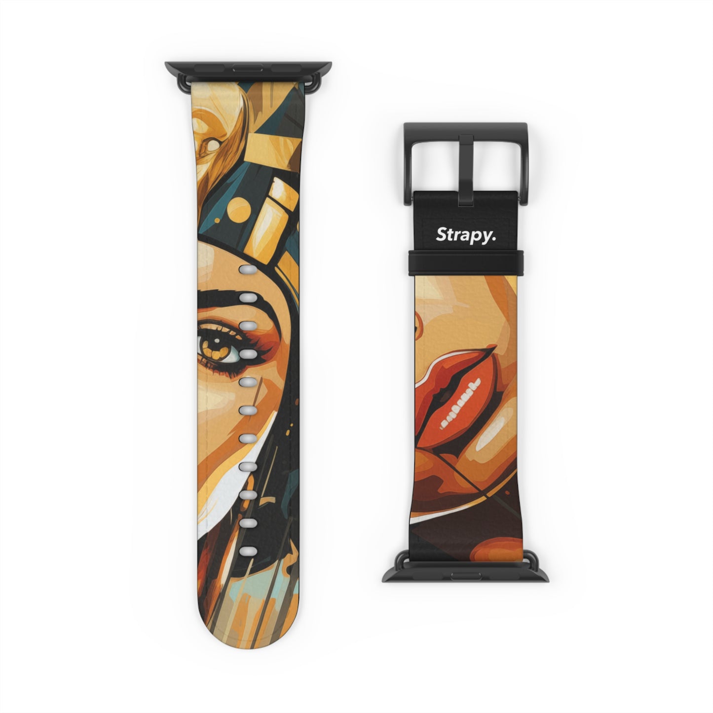 Art Pop Cleopatra - Apple Watch Armband/Band aus Leder