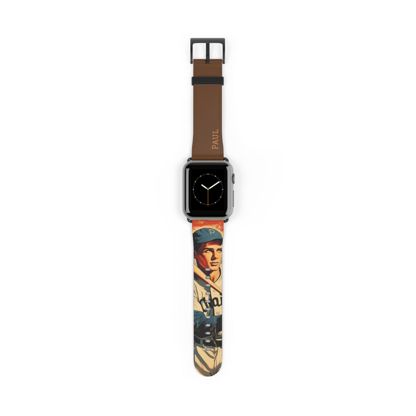 Baseball vintage des années 50 - Bracelet/Bande Apple Watch en cuir