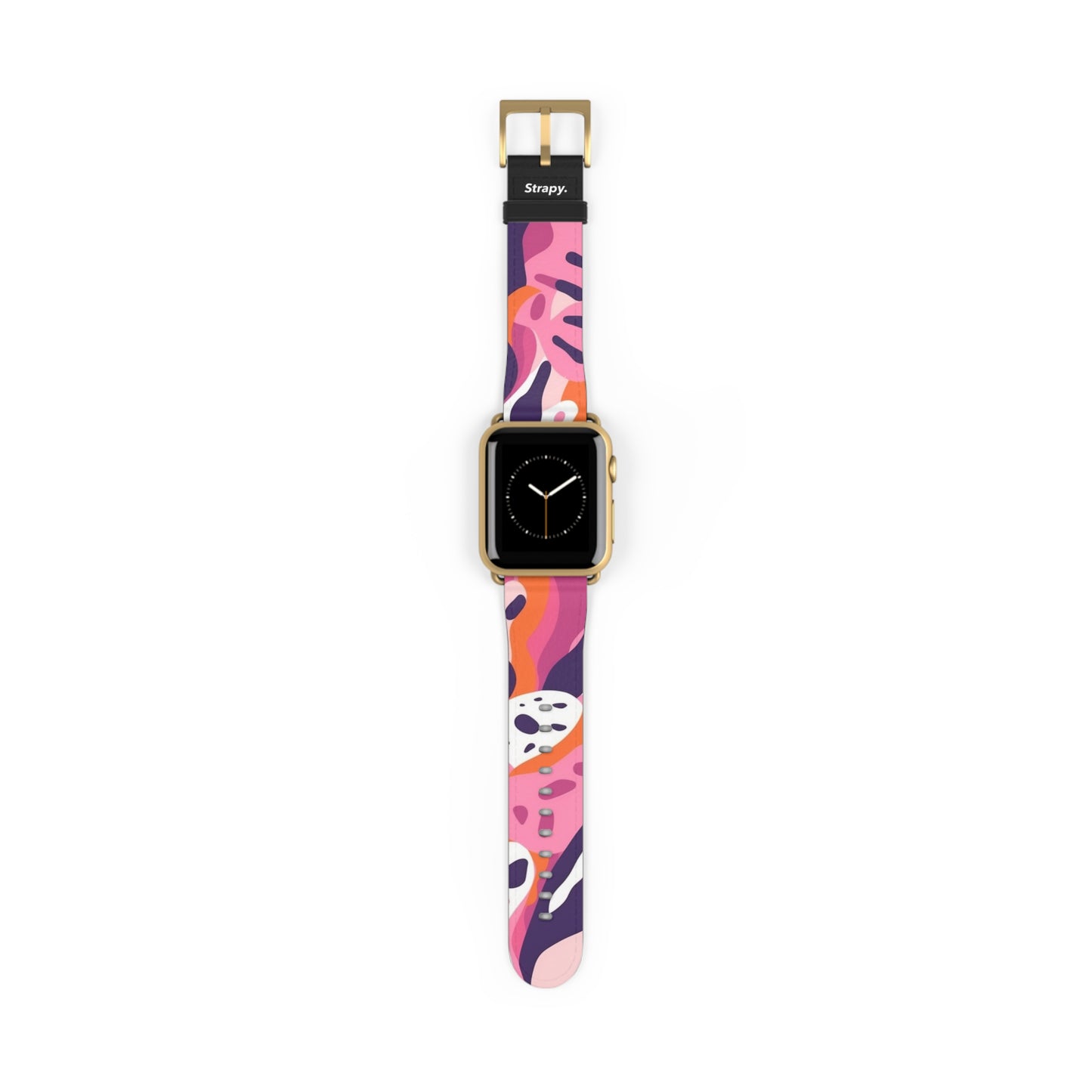 Abstract Minimalist Femme Leopard Pattern - Leather Apple Watch Strap/Band