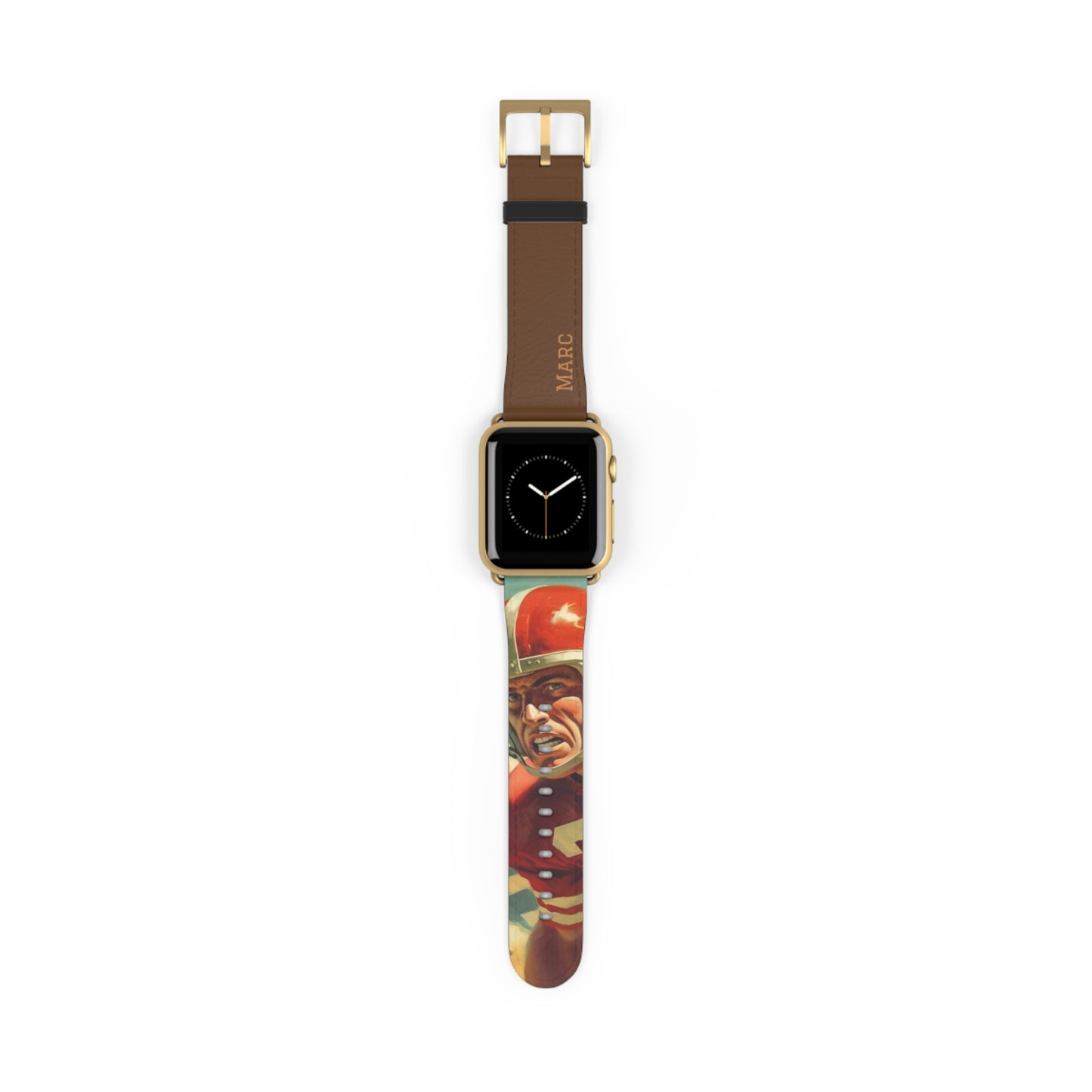 Football américain vintage des années 50 - Bracelet/Bande Apple Watch en cuir