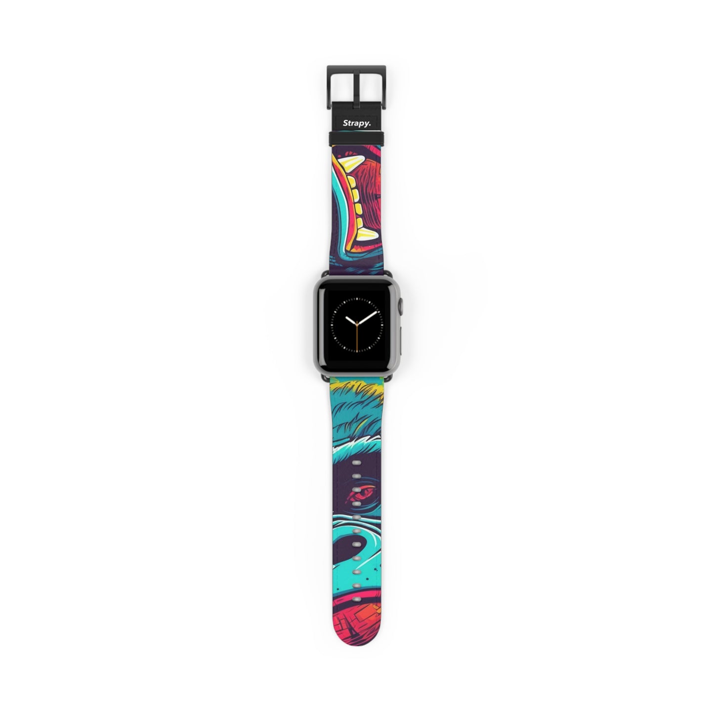 Art Pop King Kong - Bracelet/Bande Apple Watch en cuir