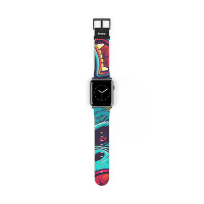 Art Pop King Kong – Apple Watch Armband/Band aus Leder