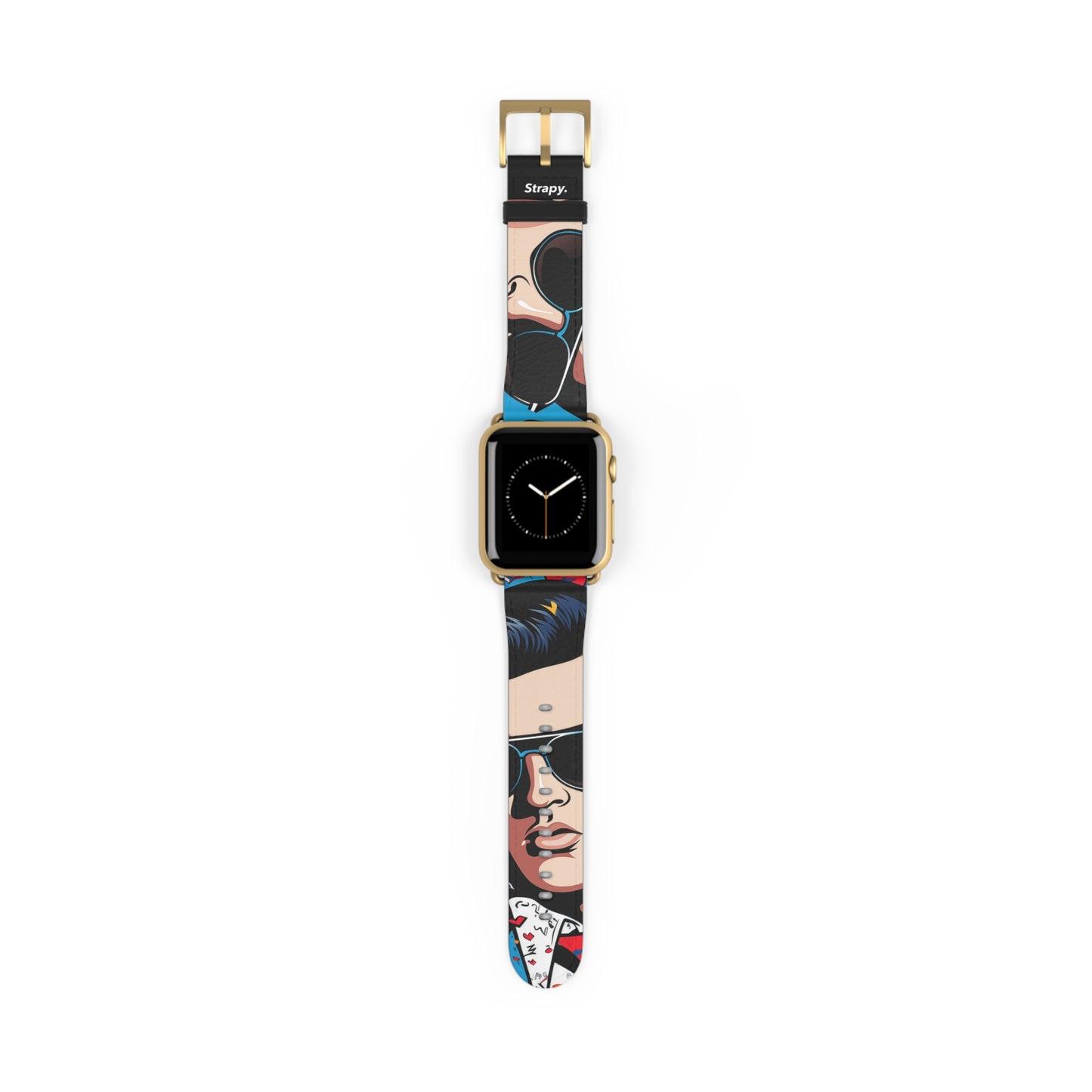 Art Pop Elvis - Apple Watch Armband/Band aus Leder