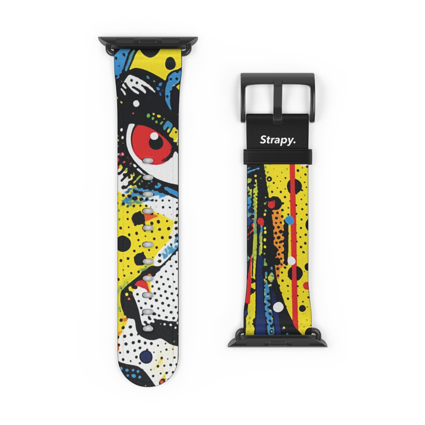 Comic Art Pop Lichtenstein Homage Apocalypse Leather Apple Watch Band