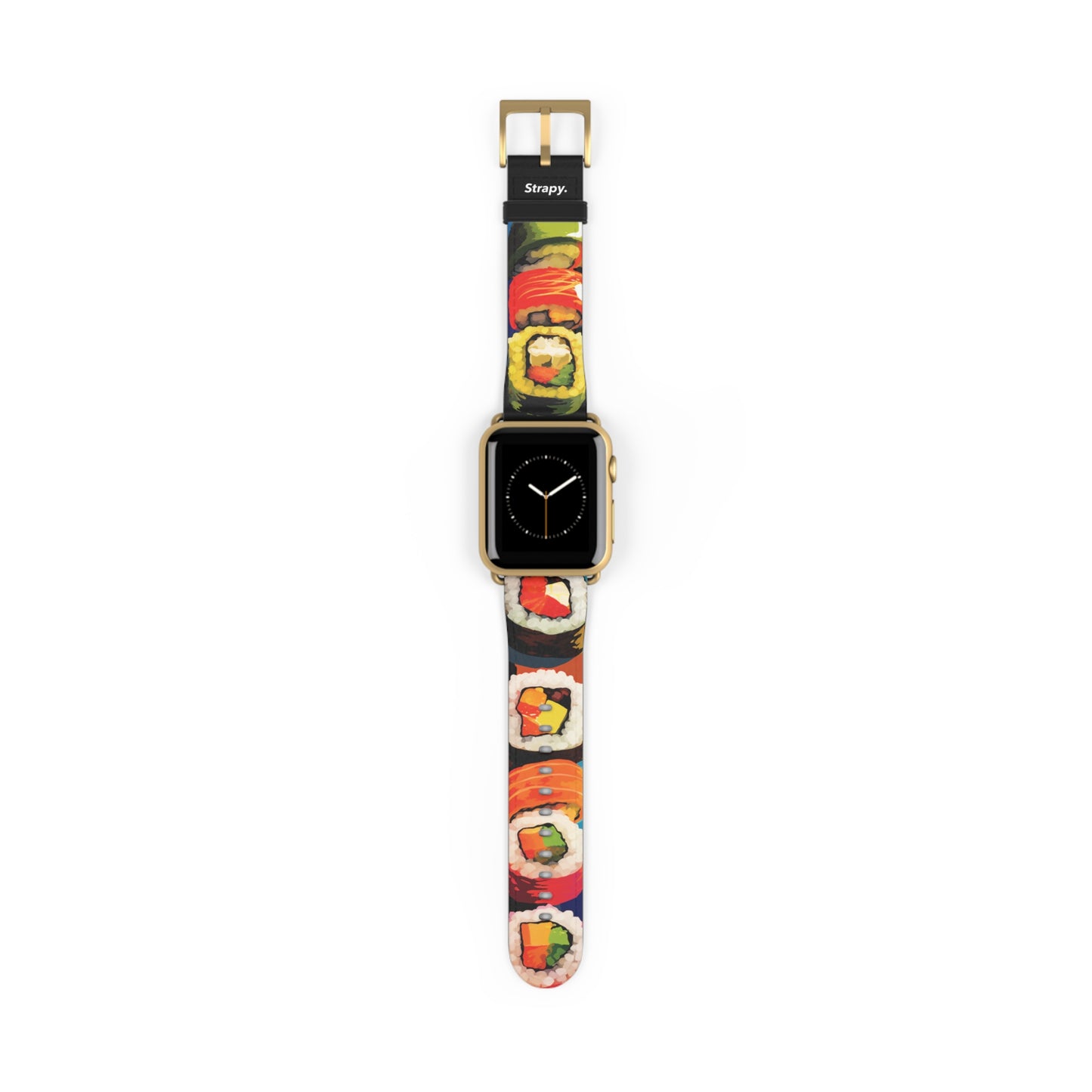 Comic Art Pop I Love Sushi Pattern - Leather Apple Watch Strap/Band