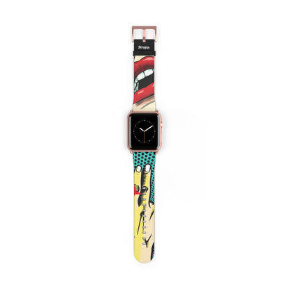 Art Pop Naughty - Apple Watch Armband/Band aus Leder