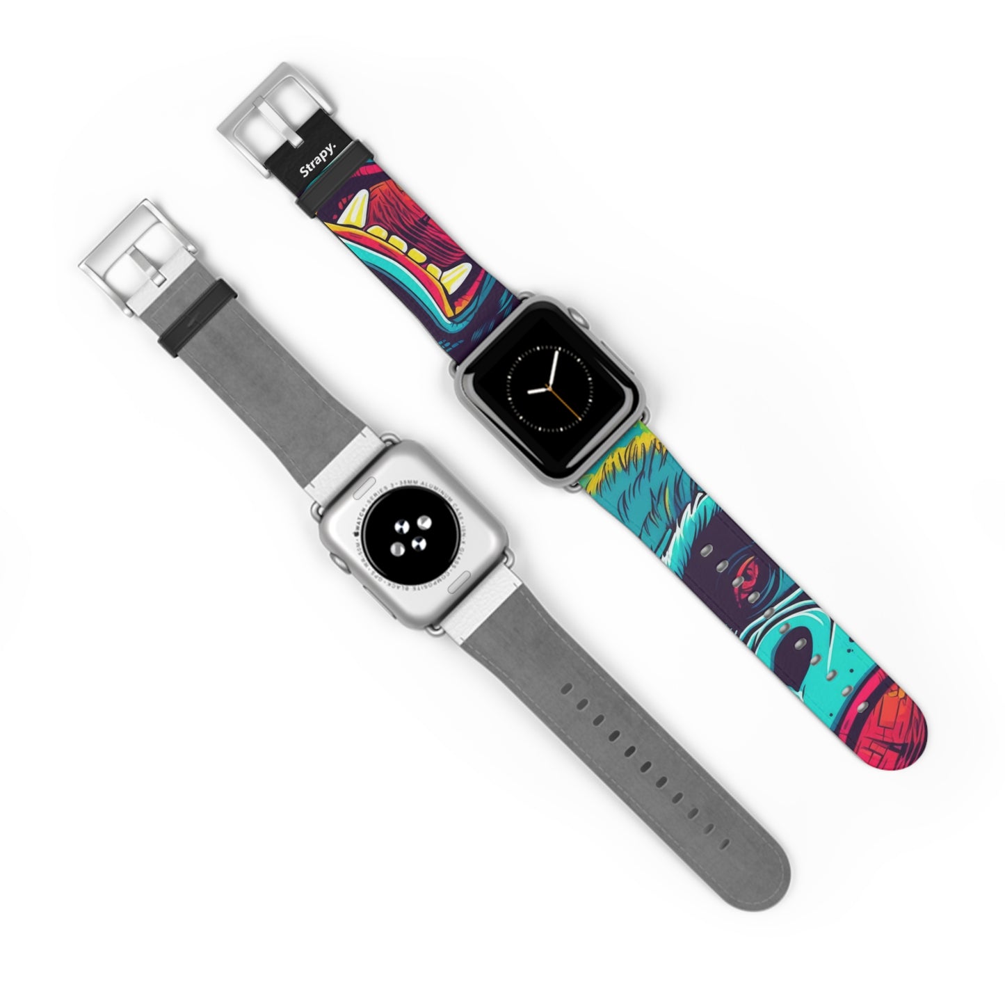 Art Pop King Kong – Apple Watch Armband/Band aus Leder