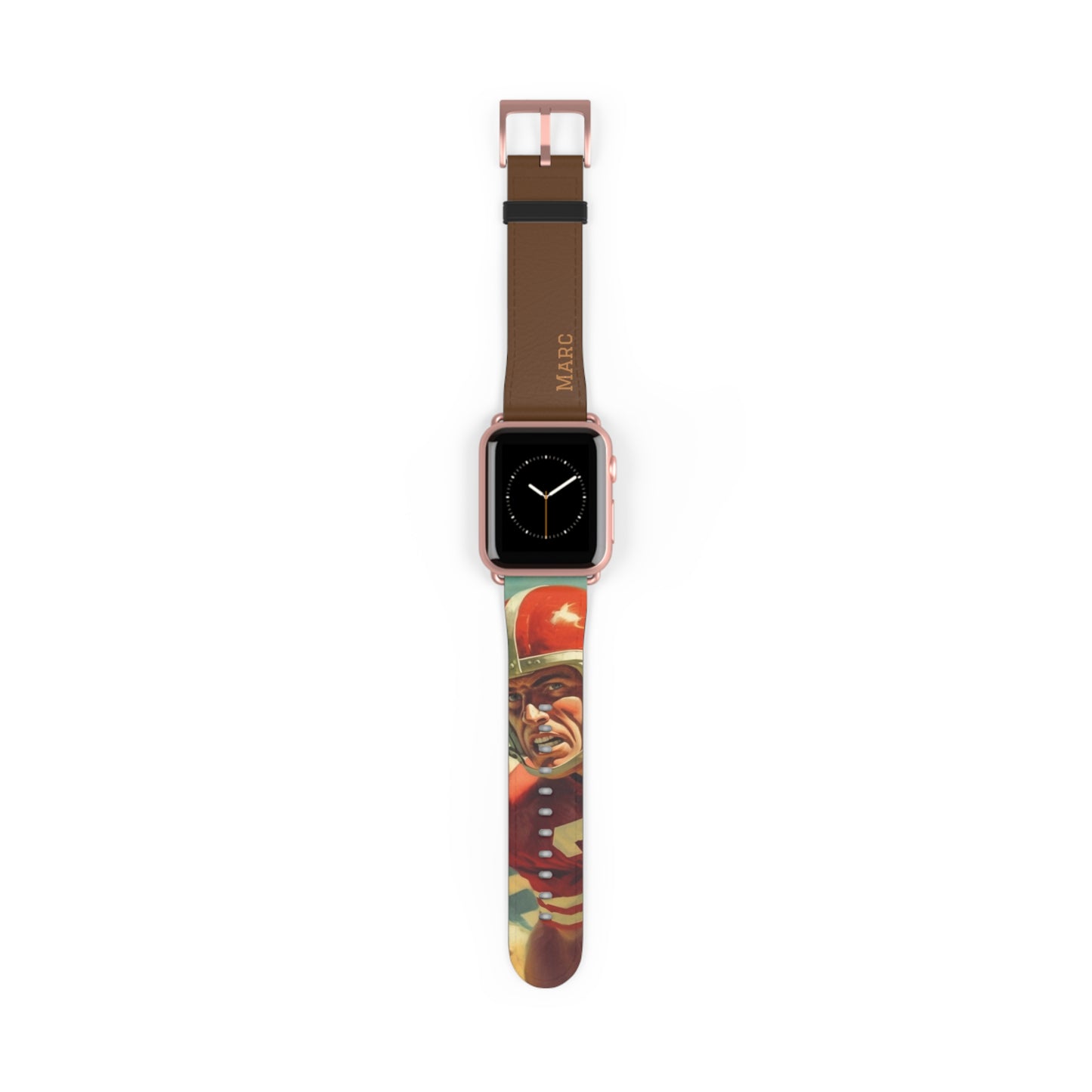 Football américain vintage des années 50 - Bracelet/Bande Apple Watch en cuir